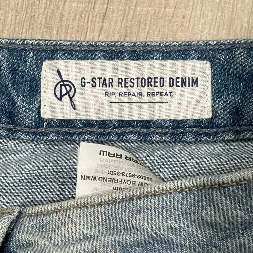 G-Star Raw Arc 3D Low Boyfriend Denim Light Aged Restored size 25/30